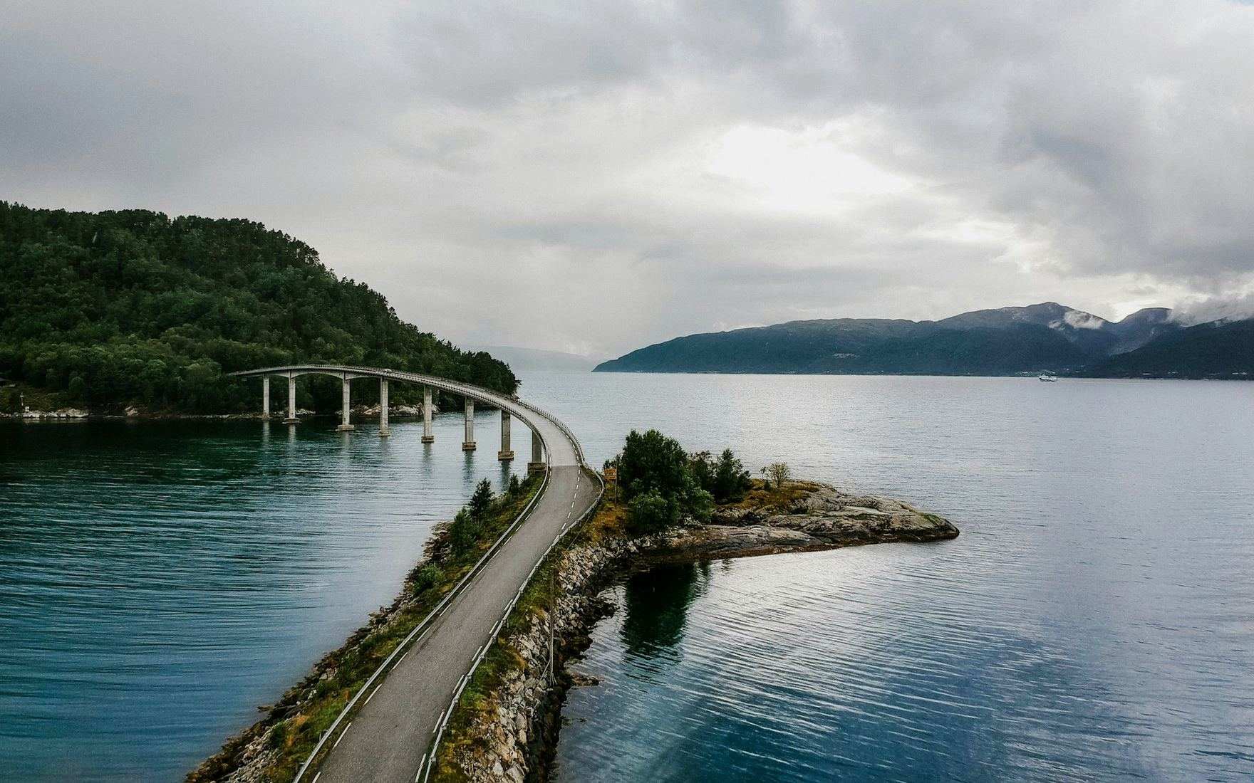 A coastal highway